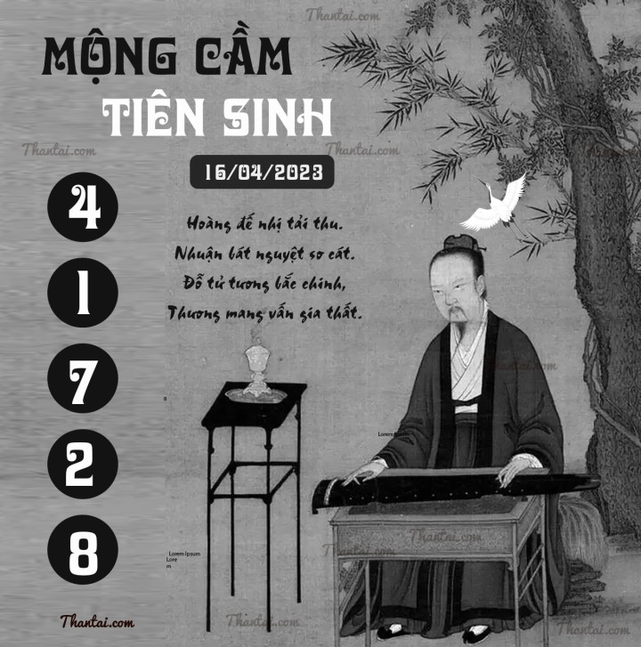 MỘNG CẦM TIÊN SINH 01/04/2023