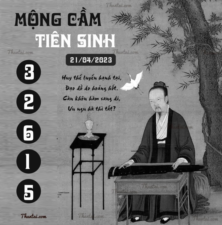 MỘNG CẦM TIÊN SINH 06/04/2023