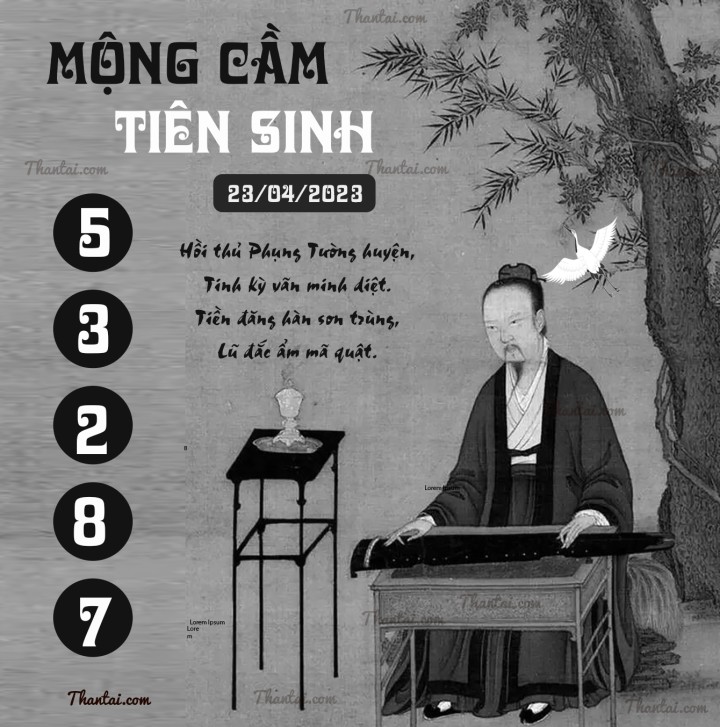 MỘNG CẦM TIÊN SINH 08/04/2023