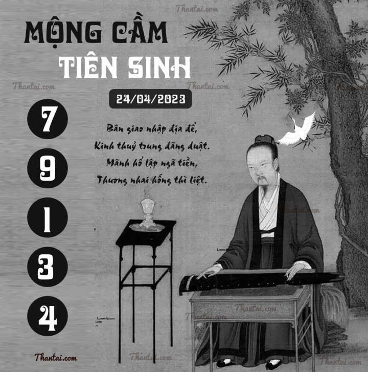 MỘNG CẦM TIÊN SINH 09/04/2023