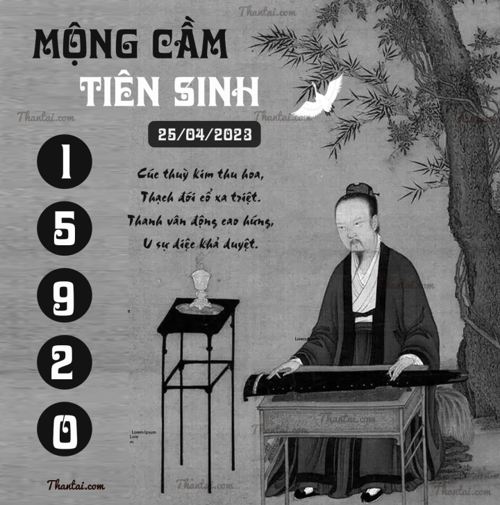 MỘNG CẦM TIÊN SINH 10/04/2023