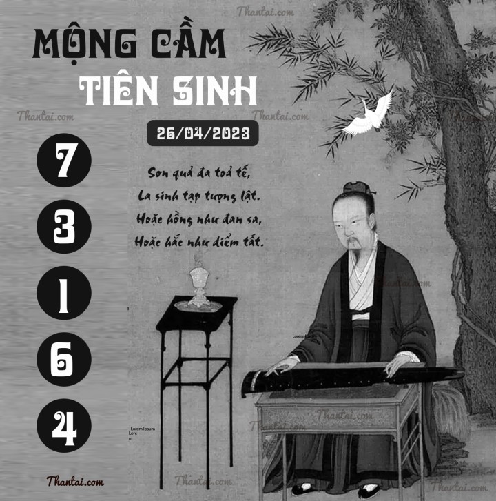 MỘNG CẦM TIÊN SINH 11/04/2023