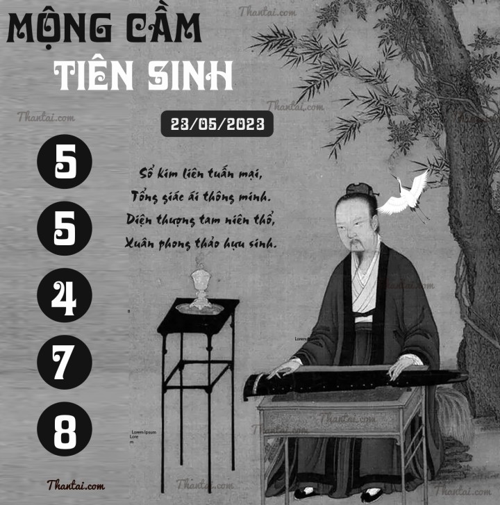 MỘNG CẦM TIÊN SINH 08/05/2023