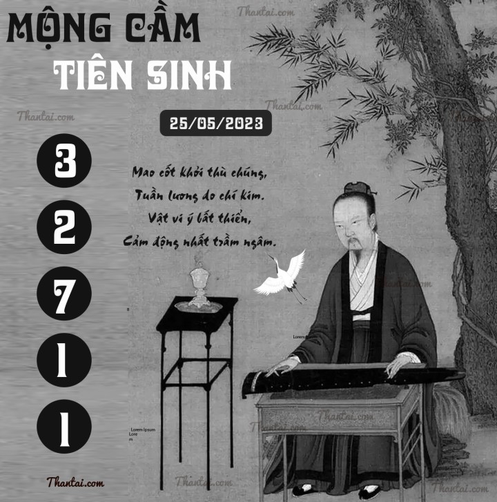 MỘNG CẦM TIÊN SINH 10/05/2023