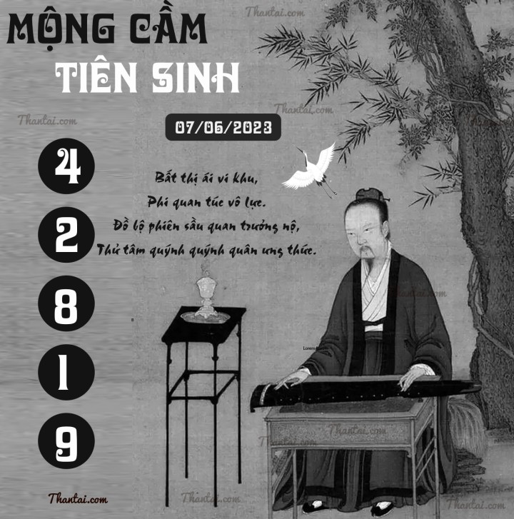 MỘNG CẦM TIÊN SINH 23/05/2023