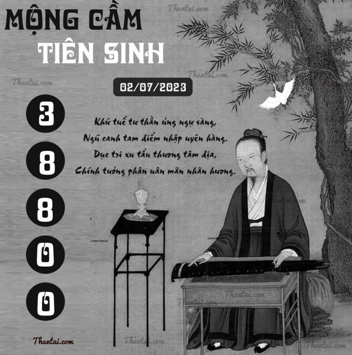 MỘNG CẦM TIÊN SINH 17/06/2023