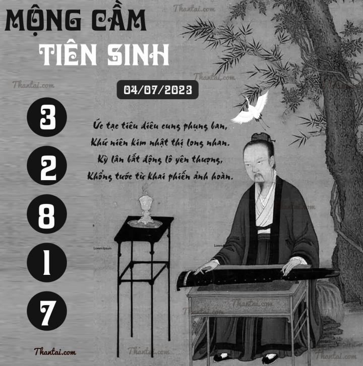 MỘNG CẦM TIÊN SINH 19/06/2023