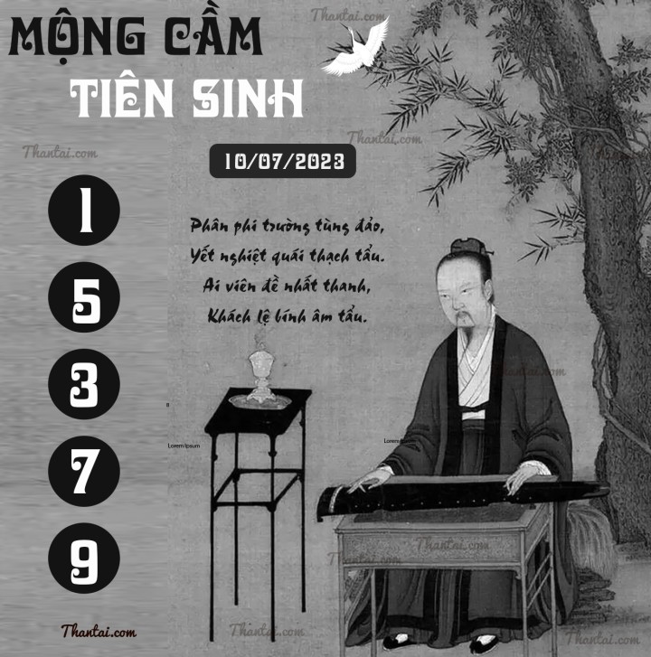 MỘNG CẦM TIÊN SINH 25/06/2023