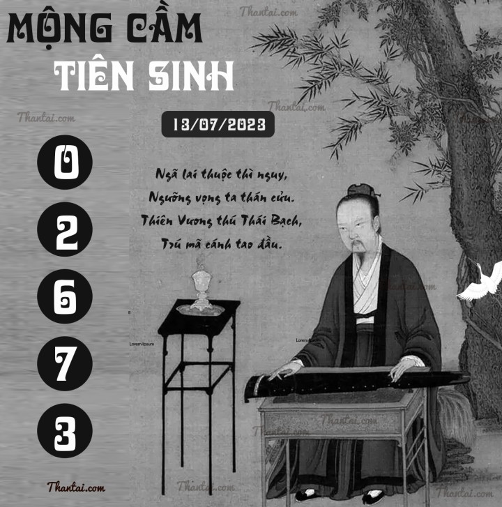 MỘNG CẦM TIÊN SINH 28/06/2023