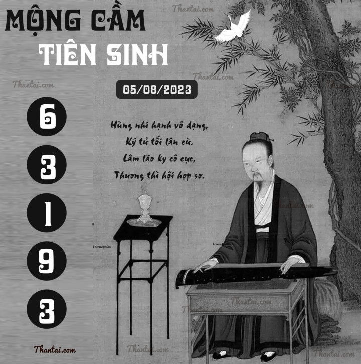 MỘNG CẦM TIÊN SINH 21/07/2023