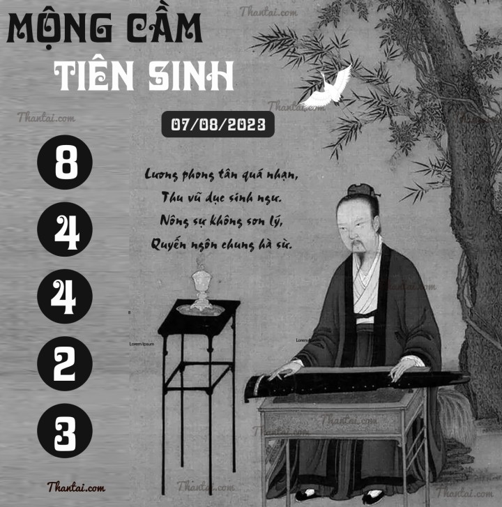 MỘNG CẦM TIÊN SINH 23/07/2023