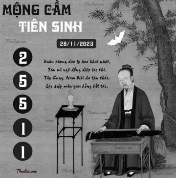 MỘNG CẦM TIÊN SINH 28/11/2023