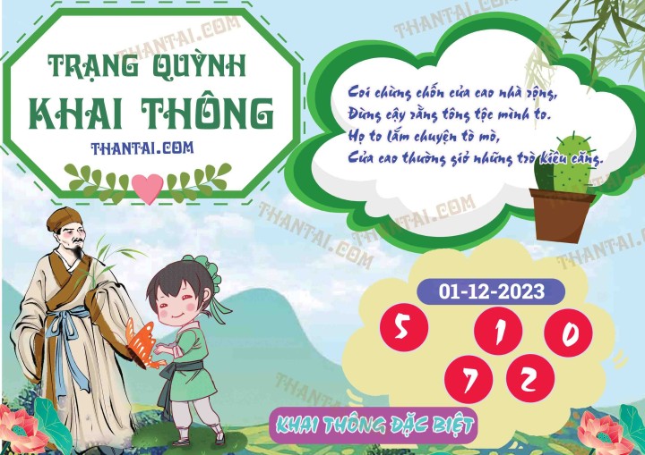Trạng Quỳnh Khai Thông 16/11/2023