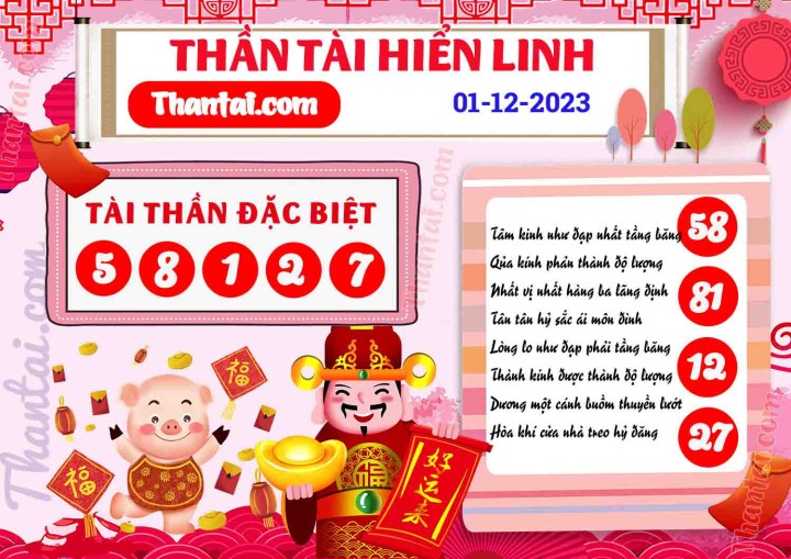 THẦN TÀI HIỂN LINH 16/11/2023