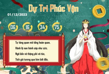 DỰ TRI PHÚC VẬN 01/12/2023