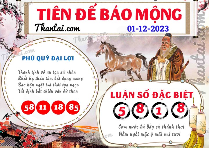 Tiên Đế Báo Mộng 16/11/2023