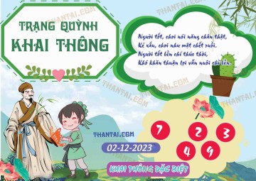 Trạng Quỳnh Khai Thông 02/12/2023