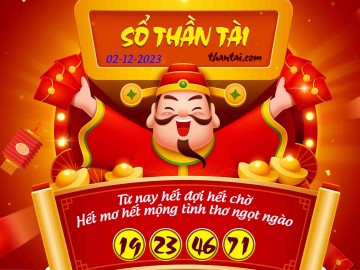 SỔ THẦN TÀI 02/12/2023