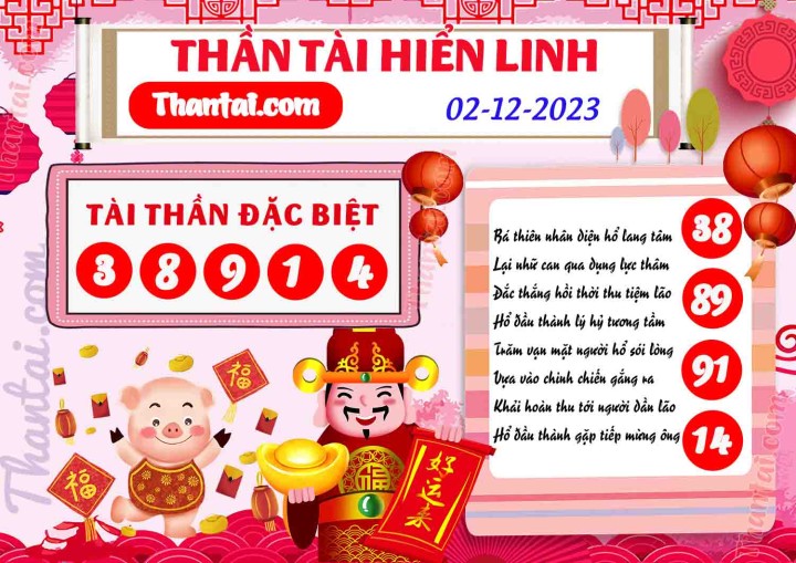 THẦN TÀI HIỂN LINH 17/11/2023