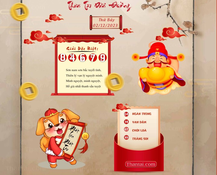 THẦN TÀI DẪN ĐƯỜNG 17/11/2023