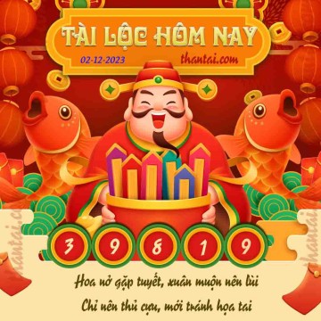 Tài Lộc Hôm Nay 02/12/2023