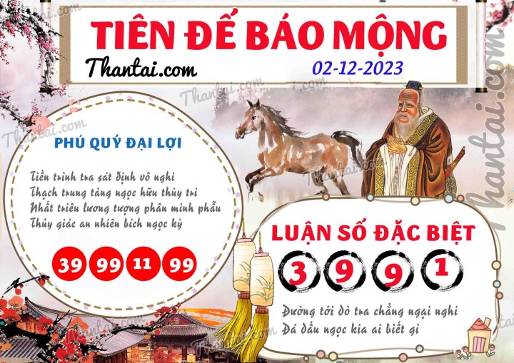 Tiên Đế Báo Mộng 17/11/2023
