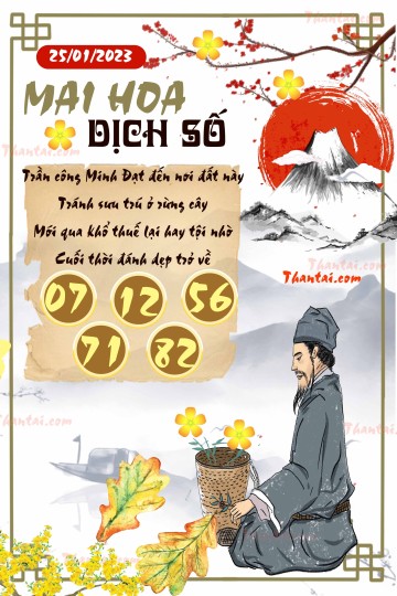 Mai Hoa Dịch Số 25/01/2023