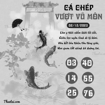 CÁ CHÉP VƯỢT VŨ MÔN 02/12/2023