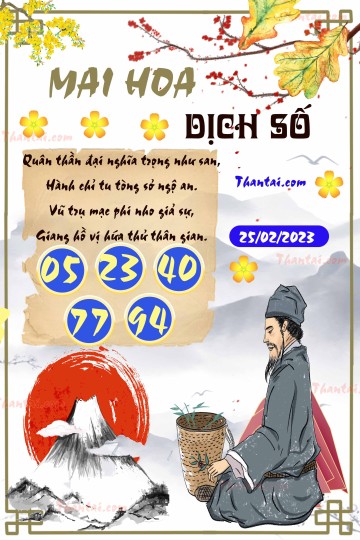 Mai Hoa Dịch Số 25/02/2023