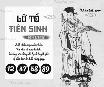 LỮ TỔ TIÊN SINH 02/12/2023