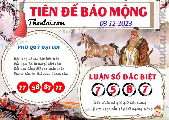 Tiên Đế Báo Mộng 18/11/2023