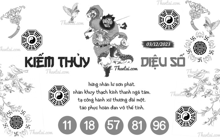 KIẾM THỦY DIỆU SỐ 18/11/2023