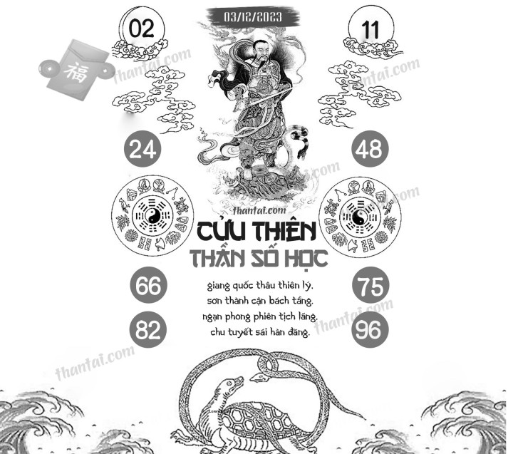 CỬU THIÊN THẦN SỐ HỌC 18/11/2023
