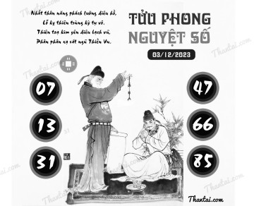 TỬU PHONG NGUYỆT SỐ 03/12/2023