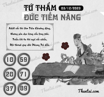 TỨ THẨM ĐỨC TIỀM NĂNG 03/12/2023