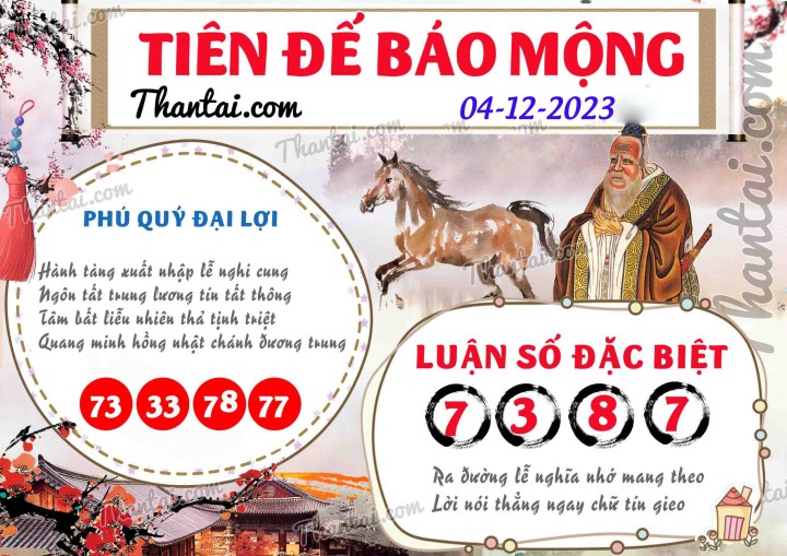 Tiên Đế Báo Mộng 19/11/2023