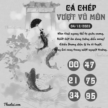 CÁ CHÉP VƯỢT VŨ MÔN 04/12/2023