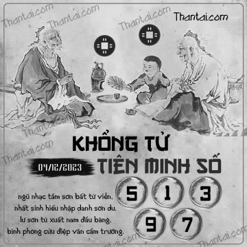 KHỔNG TỬ TIÊN MINH SỐ 04/12/2023