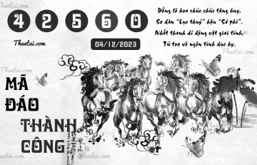 MÃ ĐÁO THÀNH CÔNG 04/12/2023