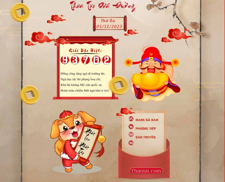 THẦN TÀI DẪN ĐƯỜNG 20/11/2023