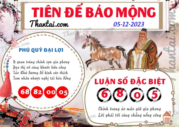 Tiên Đế Báo Mộng 20/11/2023