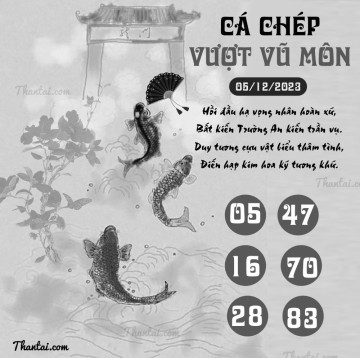 CÁ CHÉP VƯỢT VŨ MÔN 05/12/2023