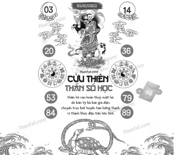 CỬU THIÊN THẦN SỐ HỌC 05/12/2023