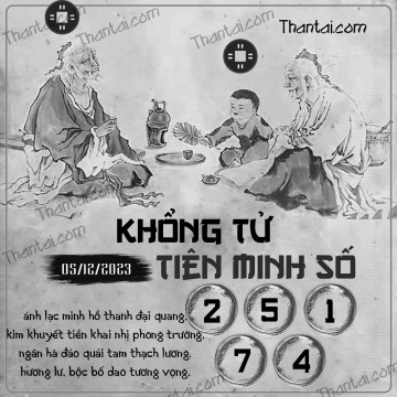 KHỔNG TỬ TIÊN MINH SỐ 05/12/2023