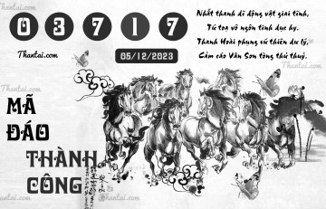 MÃ ĐÁO THÀNH CÔNG 05/12/2023