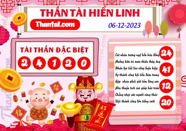THẦN TÀI HIỂN LINH 21/11/2023
