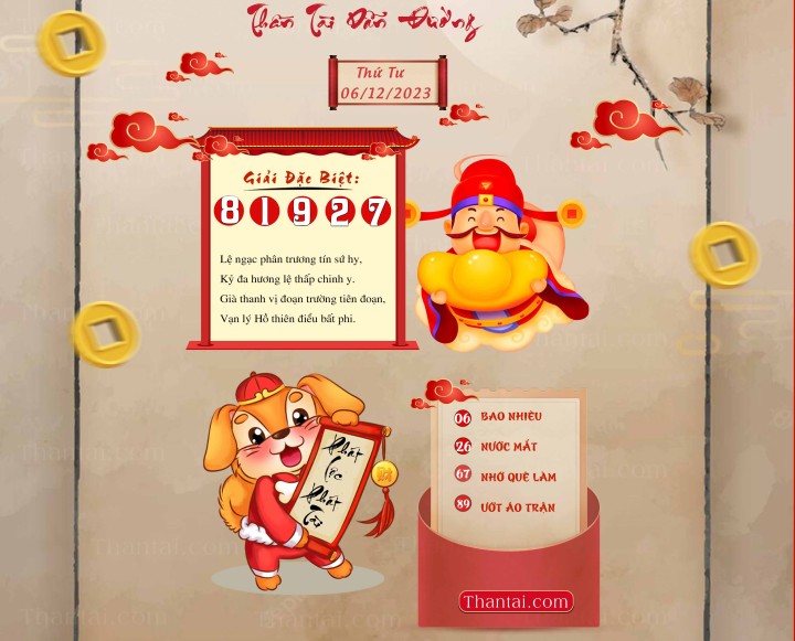 THẦN TÀI DẪN ĐƯỜNG 21/11/2023