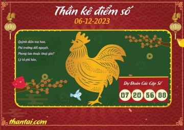 Thần Kê Điểm Số 06/12/2023