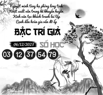 BẬC TRÍ GIẢ SỐ HỌC 06/12/2023