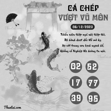 CÁ CHÉP VƯỢT VŨ MÔN 06/12/2023